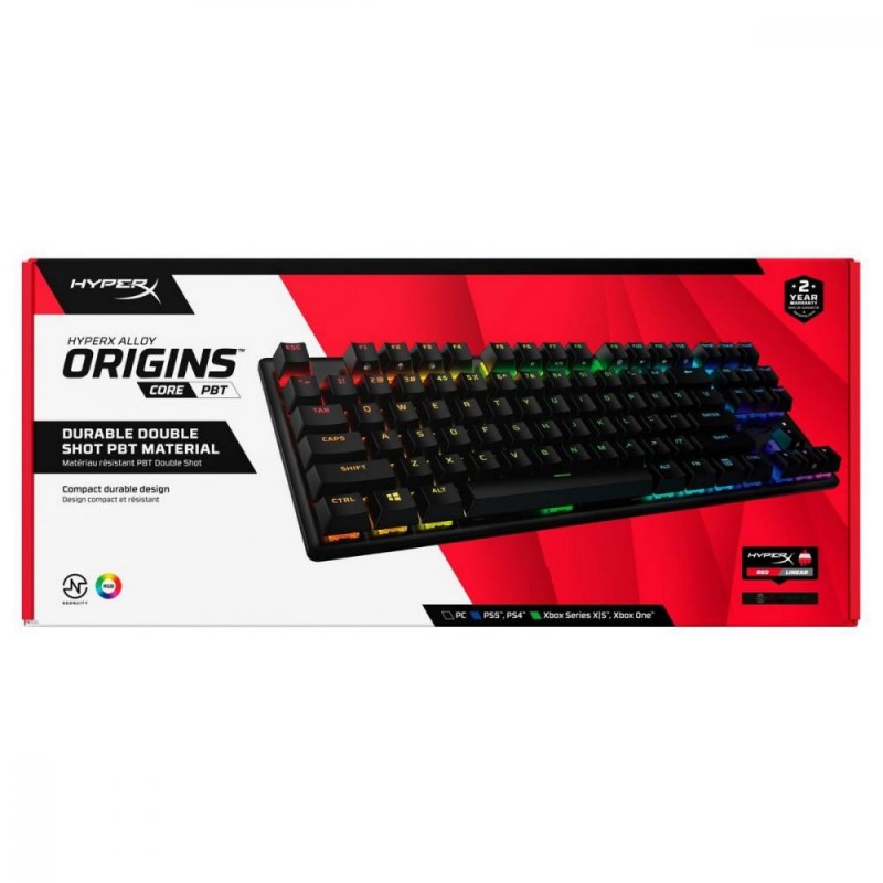 Клавіатура HyperX Alloy Origins Core PBT HX Red (639N7AA)