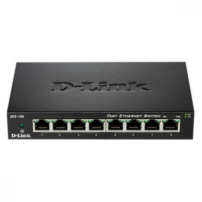 Комутатор некерований D-Link DES-108