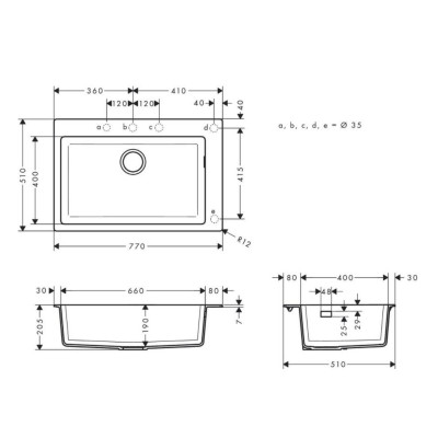 Кухонна мийка Hansgrohe S51 S510-F660 43313290