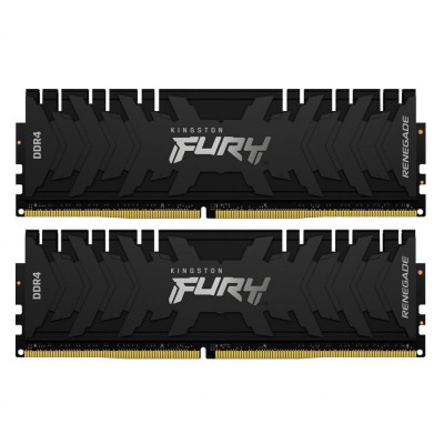 Пам'ять для настільних комп'ютерів Kingston FURY 16 GB (2x8GB) DDR4 2666 MHz Renegade Black (KF426C13RBK2/16)