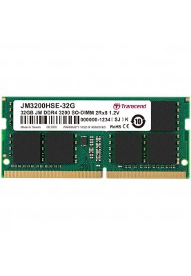 Пам'ять для ноутбуків Transcend 32 GB SO-DIMM DDR4 3200 MHz (JM3200HSE-32G)