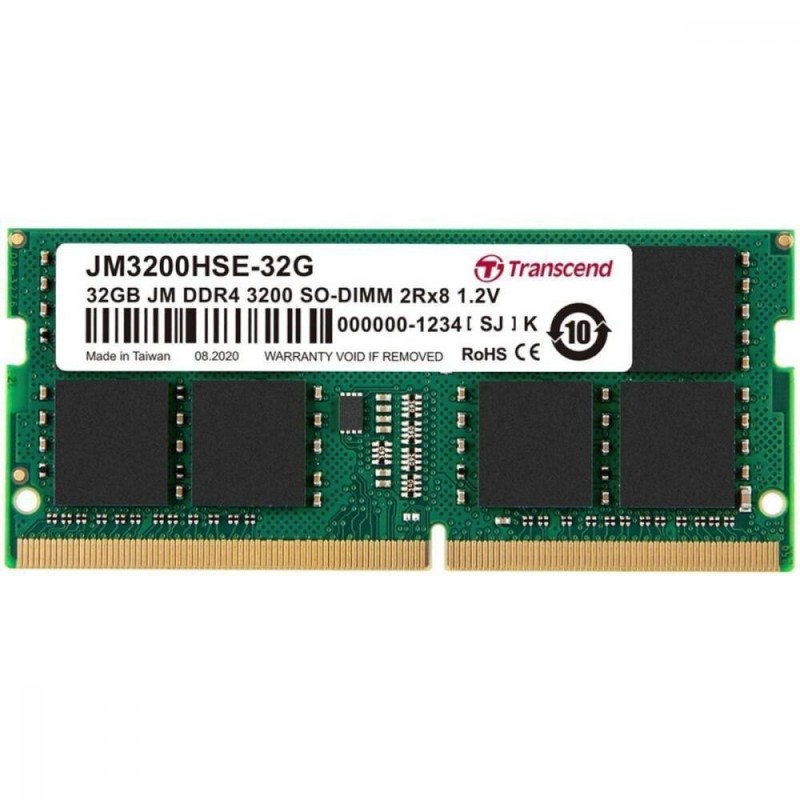 Пам'ять для ноутбуків Transcend 32 GB SO-DIMM DDR4 3200 MHz (JM3200HSE-32G)