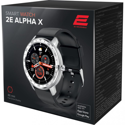 Смарт-годинник 2E ALPHA X 46mm Silver (2E-CWW30SL)