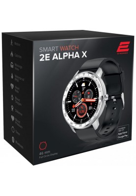 Смарт-годинник 2E ALPHA X 46mm Silver (2E-CWW30SL)