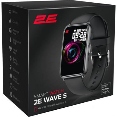 Смарт-годинник 2E Wave S 46mm Black (2E-CWW11BK) Смарт-годинник 2E Wave S 46mm Black (2E-CWW11BK)
