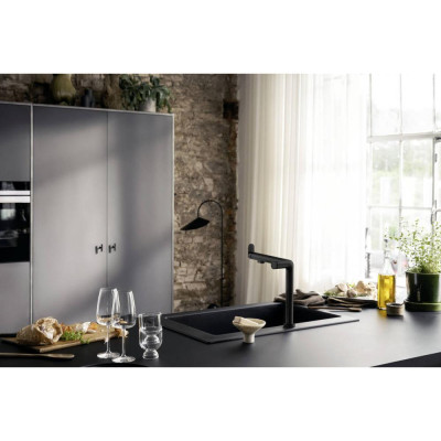Змішувач для кухонного миття Hansgrohe Aqittura M91 240 1jet 76804670 Змішувач для кухонного миття Hansgrohe Aqittura M91 240 1jet 76804670