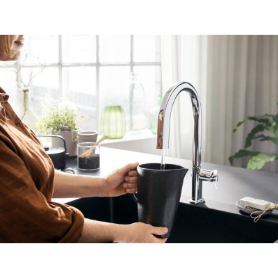 Змішувач для кухонного миття Hansgrohe Aqiuttura M91 76803000 Змішувач для кухонного миття Hansgrohe Aqiuttura M91 76803000