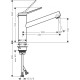 Змішувач для кухонного миття Hansgrohe Zesis M33 74802800