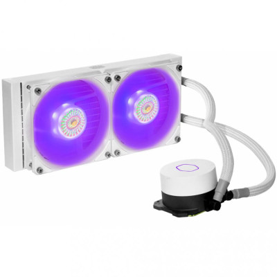 Водяне охолодження Cooler Master MasterLiquid ML240L V2 RGB White Edition (MLW-D24M-A18PC-RW)