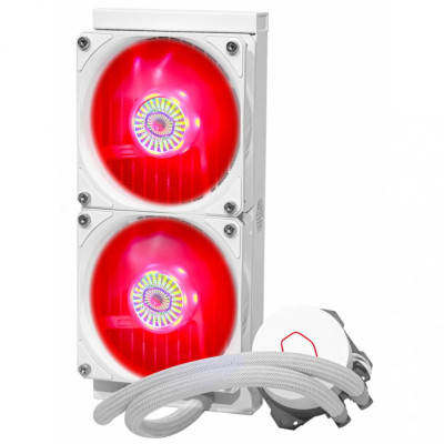 Водяне охолодження Cooler Master MasterLiquid ML240L V2 RGB White Edition (MLW-D24M-A18PC-RW)
