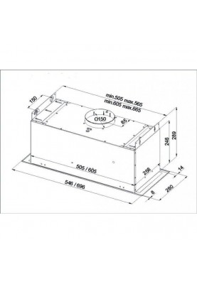 Вбудована витяжка Best Chef Smart box 1000 black 55 (OSKI55J4KR.S3.MC.KSB_BST)