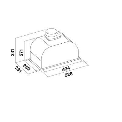 Витяжка вбудована Falmec GRUPPO INCASSO 50 A+ 800 GreenTech (CGRW50.E1P2#ZZZI491F)
