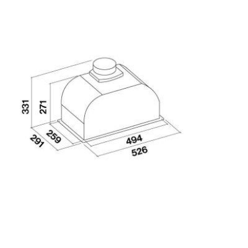 Витяжка вбудована Falmec GRUPPO INCASSO 50 A+ 800 GreenTech (CGRW50.E1P2#ZZZI491F)