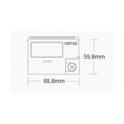 Автомобільний відеореєстратор Xiaomi 70mai Dash Cam A800S (1 камера)