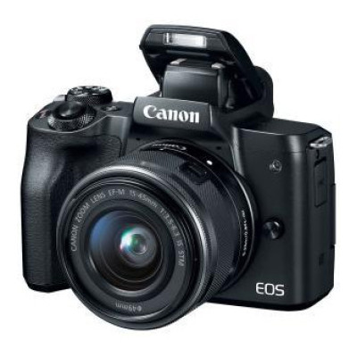 Беззеркальной фотоапарат Canon EOS M50 kit (15-45mm + 55-200mm) IS STM Black (2680C054)