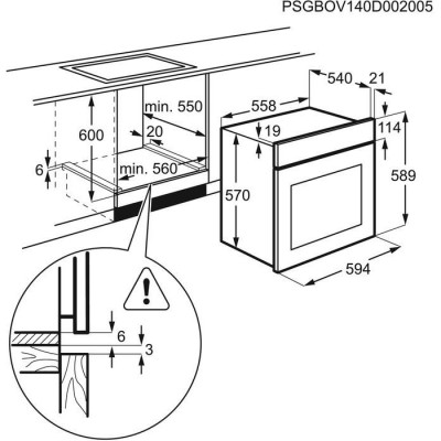 Духовка електрична Electrolux EZF5C50V