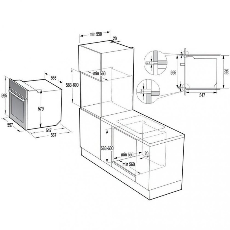 Духовка електрична Gorenje BO737E20BG-M