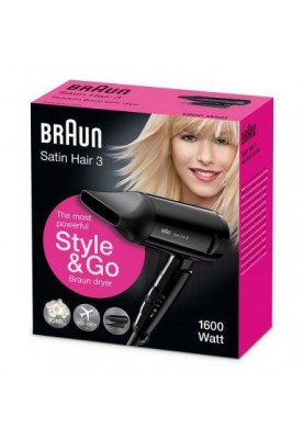 Фен дорожній Braun Satin Hair 3 Style&Go Dryer HD 350