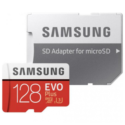 Карта пам'яті Samsung 128 GB microSDXC Class 10 UHS-I U3 EVO Plus 2020 + SD Adapter MB-MC128HA