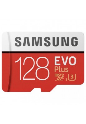 Карта памяти Samsung 128 GB microSDXC Class 10 UHS-I U3 EVO Plus 2020 + SD Adapter MB-MC128HA
