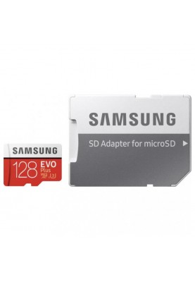 Карта пам'яті Samsung 128 GB microSDXC Class 10 UHS-I U3 EVO Plus 2020 + SD Adapter MB-MC128HA