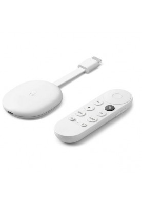 Медіаплеєр Google Chromecast 4K with Google TV Snow (GA01919)