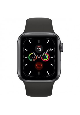 Смарт-годинник Apple Watch Series 5 LTE 40mm Space Gray Aluminum w. Black b.-Space Gray Aluminum (MWWQ2)