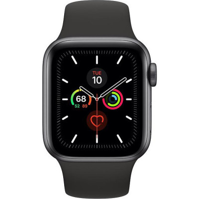 Смарт-годинник Apple Watch Series 5 LTE 40mm Space Gray Aluminum w. Black b.-Space Gray Aluminum (MWWQ2)
