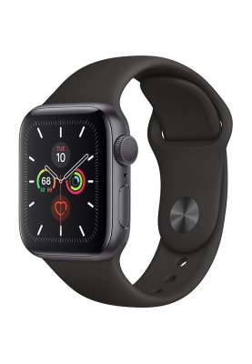 Смарт-годинник Apple Watch Series 5 LTE 40mm Space Gray Aluminum w. Black b.-Space Gray Aluminum (MWWQ2)