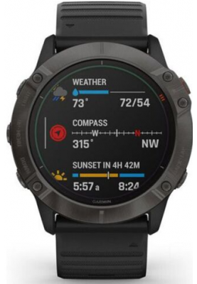 Спортивні годинник Garmin Fenix 6X Pro Solar GPS Watch (010-02157-20)