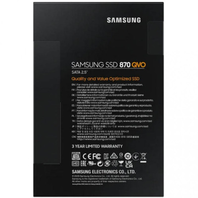 SSD накопичувач Samsung 870 QVO 8 TB (MZ-77Q8T0BW)