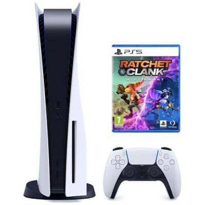 Стаціонарна ігрова приставка Sony Playstation 5 825GB + Ratchet & Clank: Rift Apart