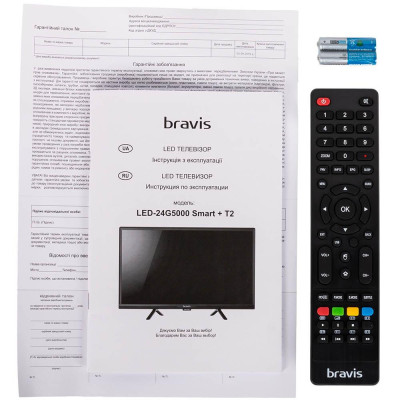 Телевізор Bravis LED-24G5000 + T2