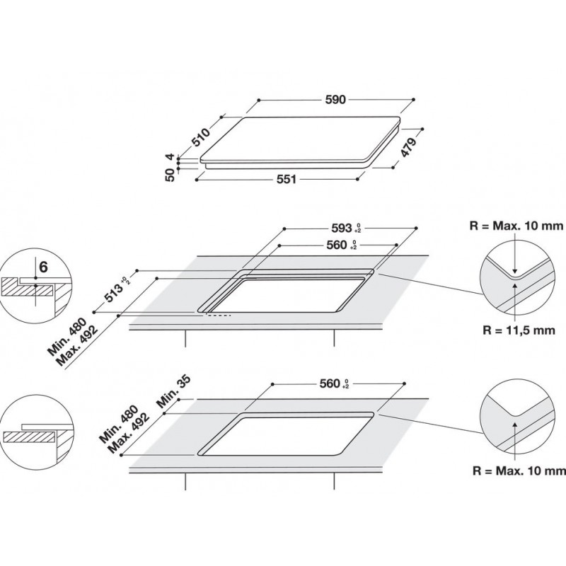 Варильна поверхня Whirlpool WLB 3360NE