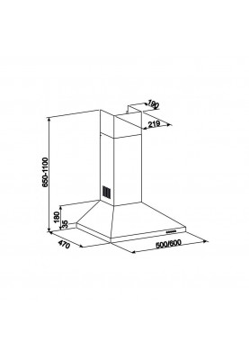 Вытяжка купольная Eleyus Kleo 700 60 WH