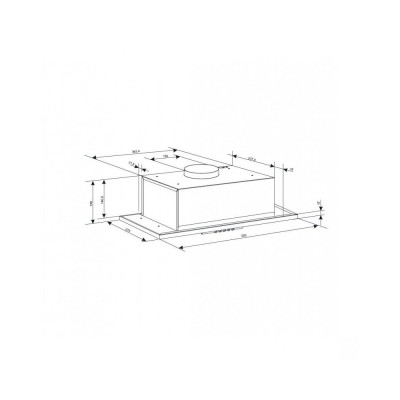 Вытяжка встраиваемая Eleyus INTO 700 52 BG