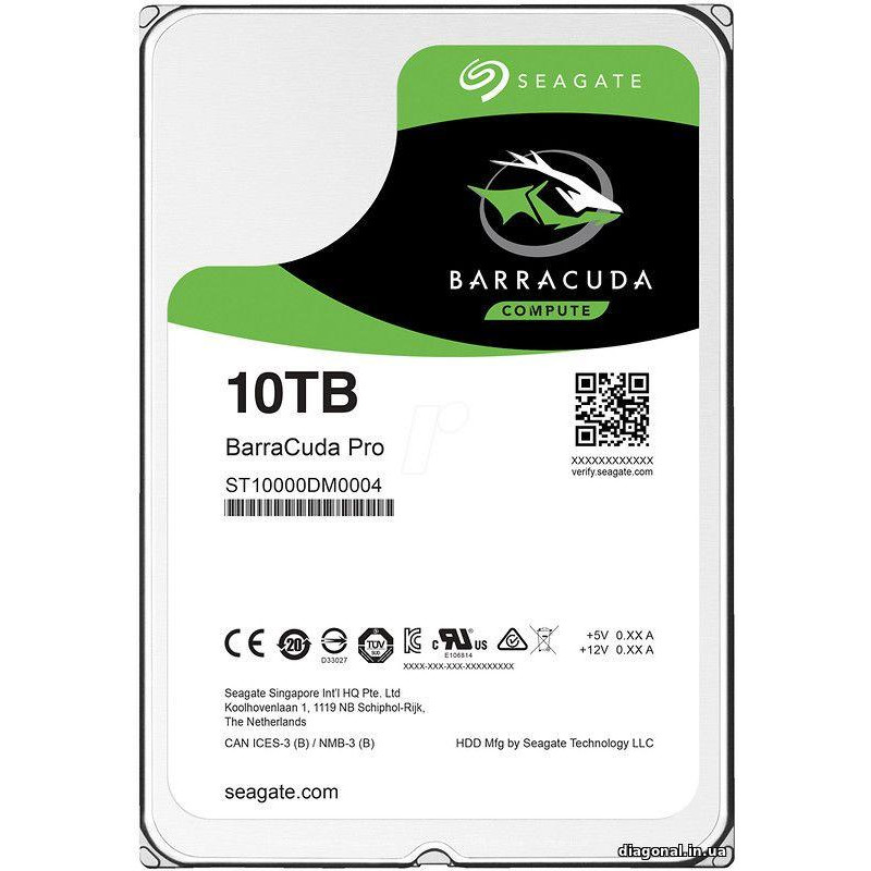 Жорсткий диск Seagate BarraCuda Pro (ST10000DM0004)