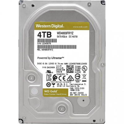Жорсткий диск WD Gold Enterprise Class 4TB (WD4003FRYZ)