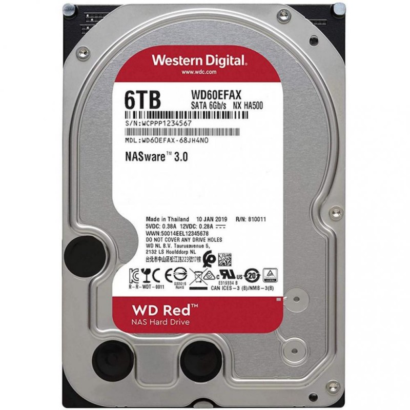 Жорсткий диск WD Red 6 TB (WD60EFAX)