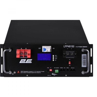 Акумулятор для ДБЖ 2E LFP48150 48V/150Ah 19" LCD 16S