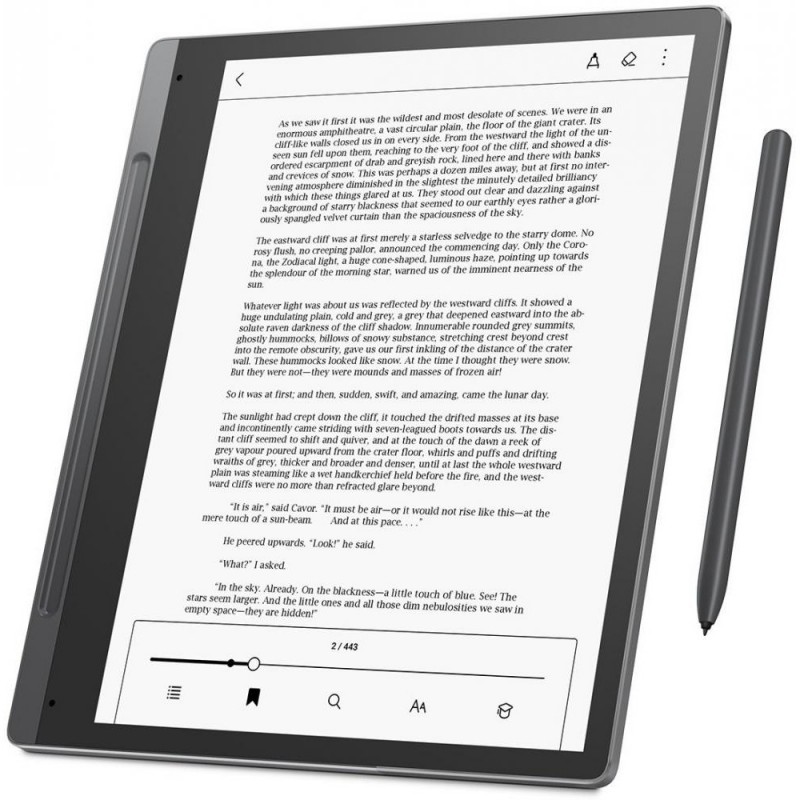 Електронна книга з підсвічуванням Lenovo Lenovo Smart Paper Storm Grey (ZAC00014UA)