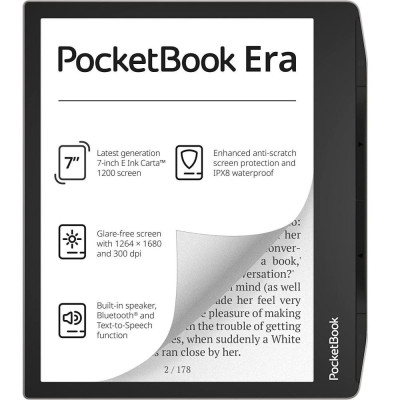 Електронна книга з підсвічуванням PocketBook 700 Era Stardust Silver (PB700-U-16-WW)