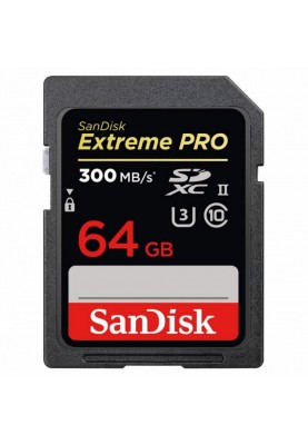 Карта пам'яті SanDisk 64 GB SDXC UHS-II U3 V90 Extreme Pro SDSDXDK-064G-GN4IN
