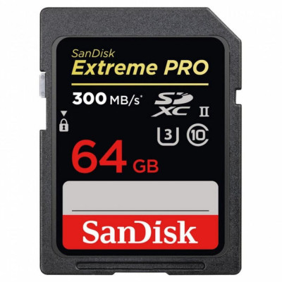 Карта пам'яті SanDisk 64 GB SDXC UHS-II U3 V90 Extreme Pro SDSDXDK-064G-GN4IN