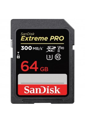 Карта пам'яті SanDisk 64 GB SDXC UHS-II U3 V90 Extreme Pro SDSDXDK-064G-GN4IN
