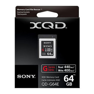 Карта пам'яті Sony 64 GB XQD G Series PCI Express 3.0 (QDG64F)