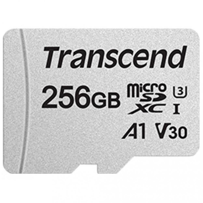 Карта пам'яті Transcend 256 GB microSDXC UHS-I U3 300S + SD Adapter TS256GUSD300S-A