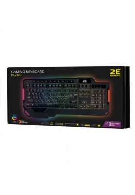 Клавіатура 2E Gaming KG340 LED USB Black (2E-KG340UBK)