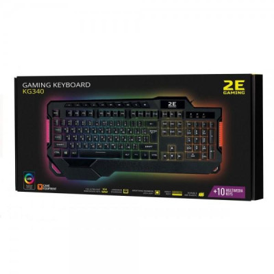 Клавіатура 2E Gaming KG340 LED USB Black (2E-KG340UBK)