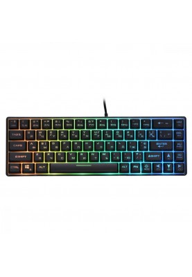 Клавіатура 2E KG345 RGB 68key USB Transparent (2E-KG345TR)